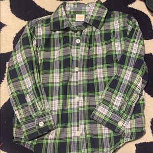 Checkered button down shirt